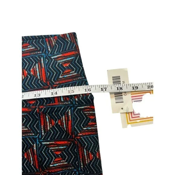 LuLaRoe Cassie Women's Navy Blue & Red Skirt - Picture 5 of 6